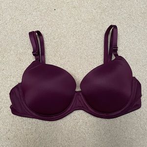NWT Victoria’s Secret PINK Wear Everywhere Maroon 34B T-Shirt Bra